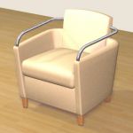 3D модель кресло Armchair Giorgetti Liba 1