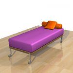 3D модель кровать bed Tumidei Tiramolla 1
