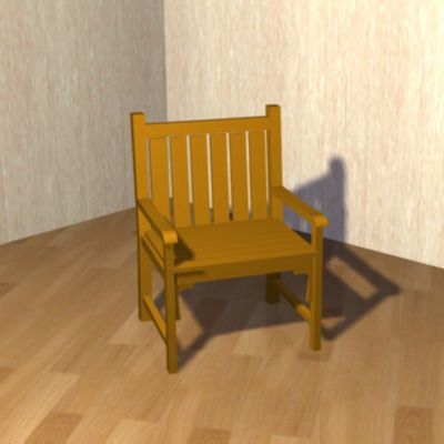 3D модель стул Chair 02