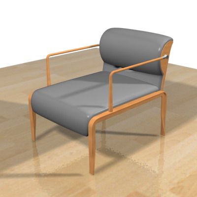 3D модель кресло Armchair Giorgetti Ina 1