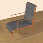 3D модель кресло Armchair Giorgetti Ina 3