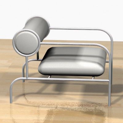 3D модель кресло Armchair Cappelini Sofa with arms